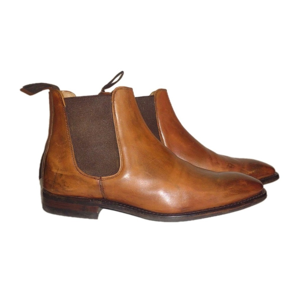 Bodileys London Collection Soho Chestnut Burnished Calf Chelsea Dress Boot 10.5D